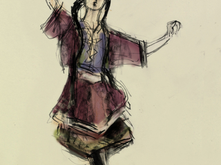 lesginka dancer from dagestan by Julian Williams