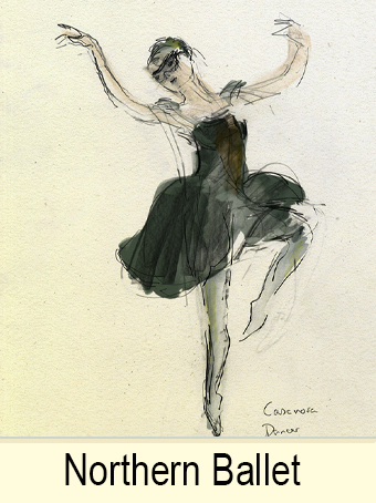 Northern Ballet Dance drawings by Julian Williams