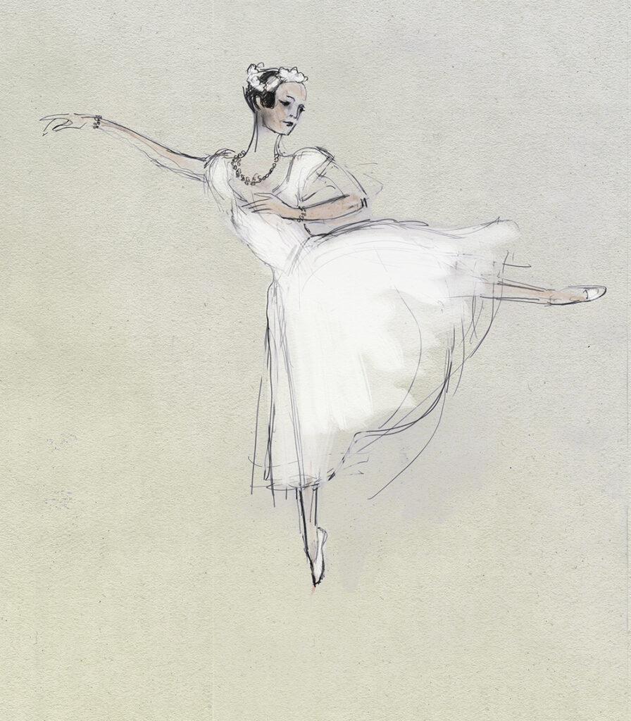 Ballet Sketch Tendu Front Drawing by Beverly Brown - Pixels